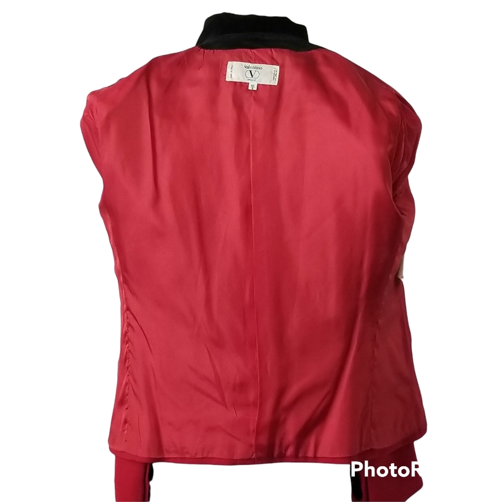 Sold Other Platform! Valentino Blazer Jacket NWT Lambs Wool Red Double Breasted - Picture 9 of 16